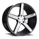 Niche MILAN 22x9 38MM 5x114.3 GLOSS BLACK BRUSHED M124229065+38