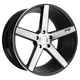 Niche MILAN 22x9 38MM 5x114.3 GLOSS BLACK BRUSHED M124229065+38